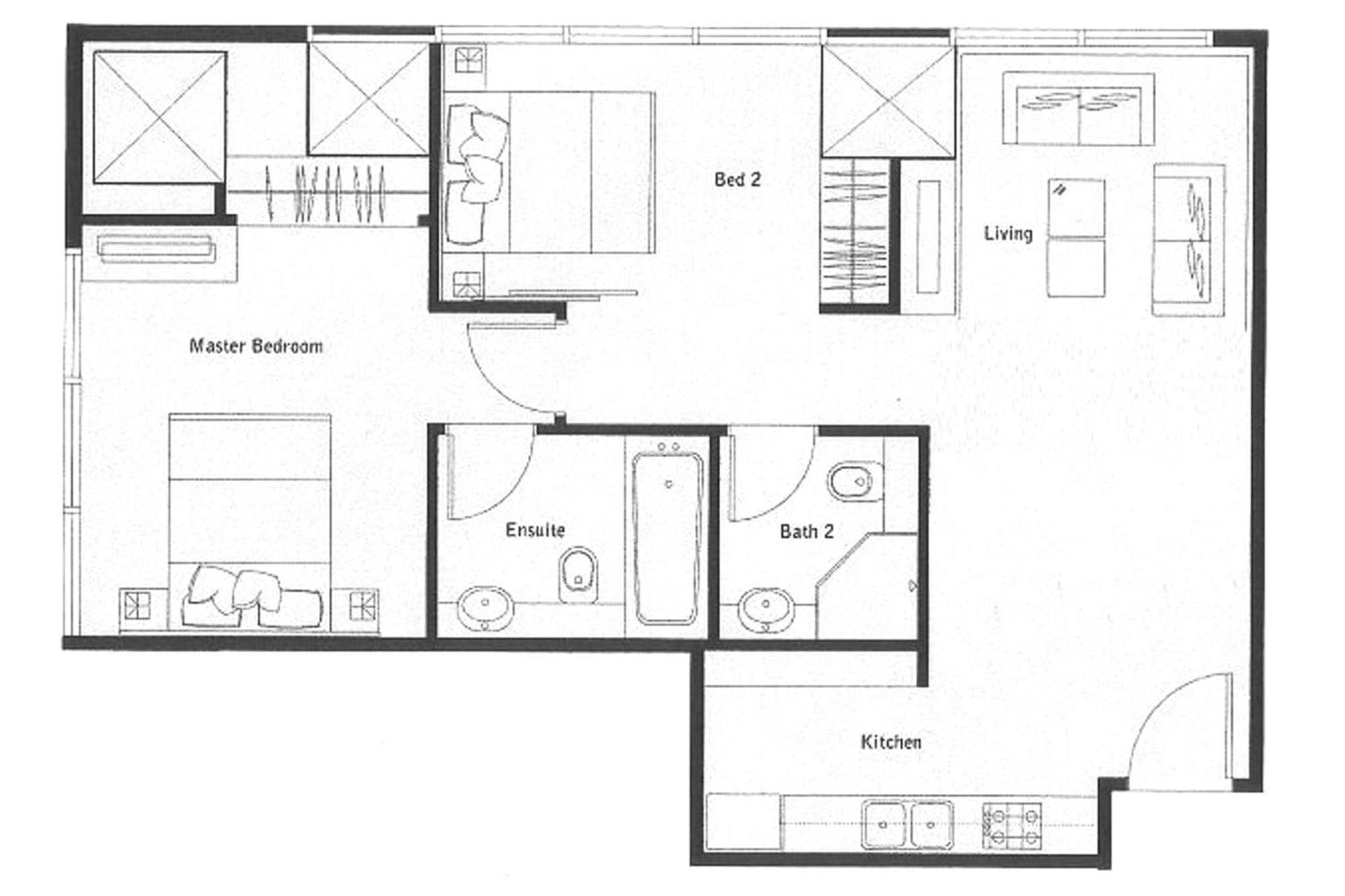 Sky Villas Apartments Bangkok Eksteriør billede